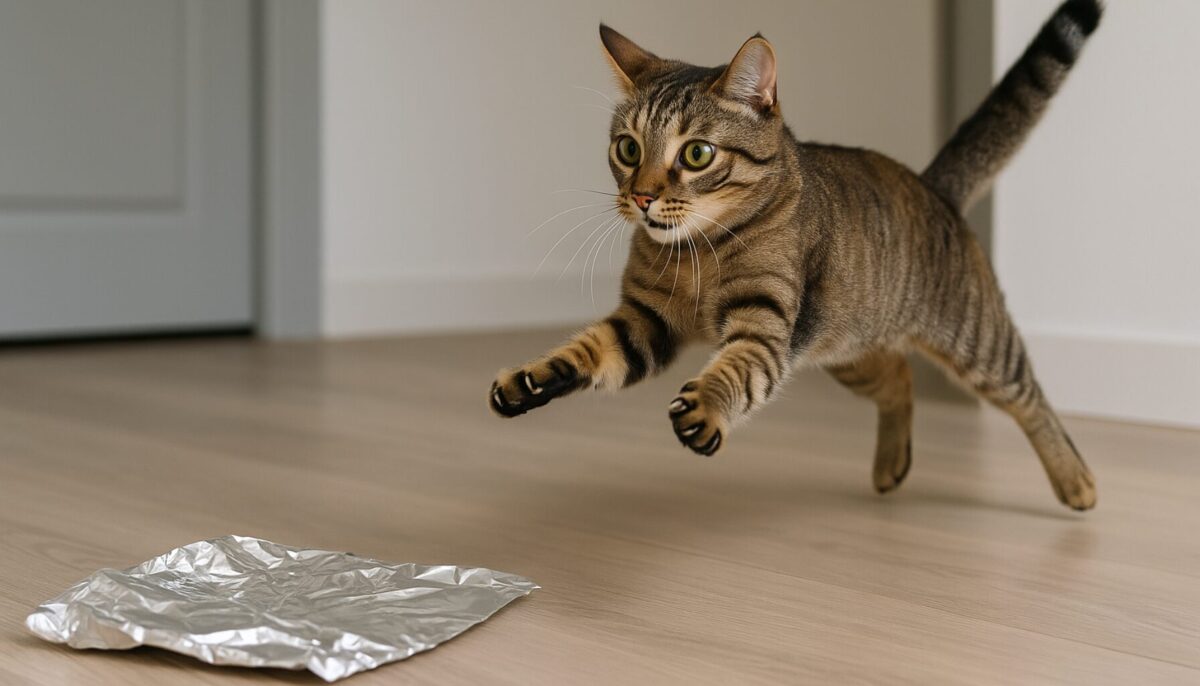 猫がアルミホイルで飛ぶのはなぜ？敏感な耳と肉球の関係
